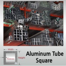2T x 10 x 20 알루미늄 각 파이프 - 길이선택 / 무료정밀절단